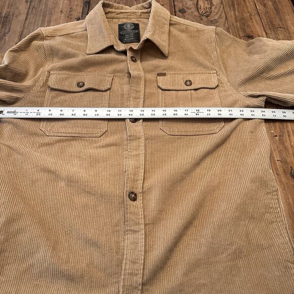 BUFFALO David Bitton Jeremias Corduroy Shacket Mens Size XL Tan Button Up Shirt - Picture 9 of 16